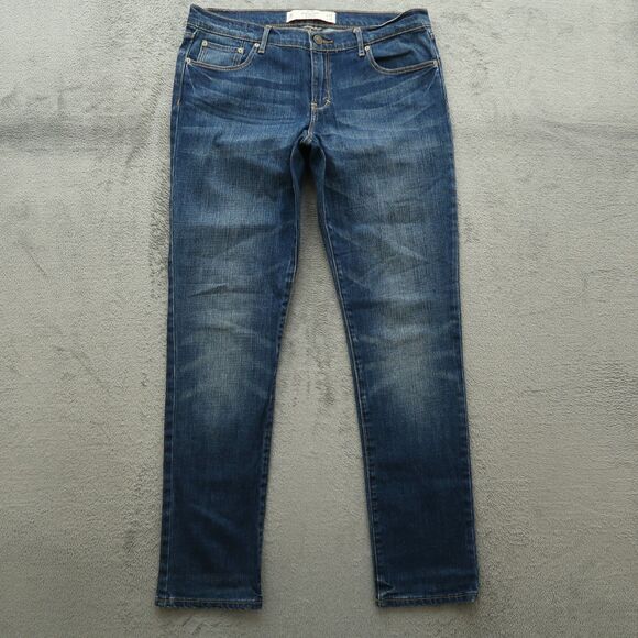 Abercrombie & Fitch Jeans Women's Size 8R Blue Mid-Rise Erin Straight 32" Inseam - Picture 1 of 16